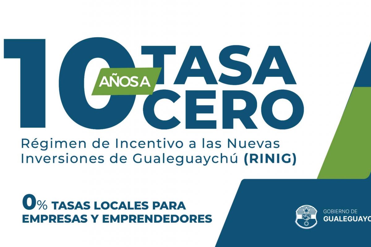 Se creó el Régimen de Incentivo a las Nuevas Inversiones de Gualeguaychú