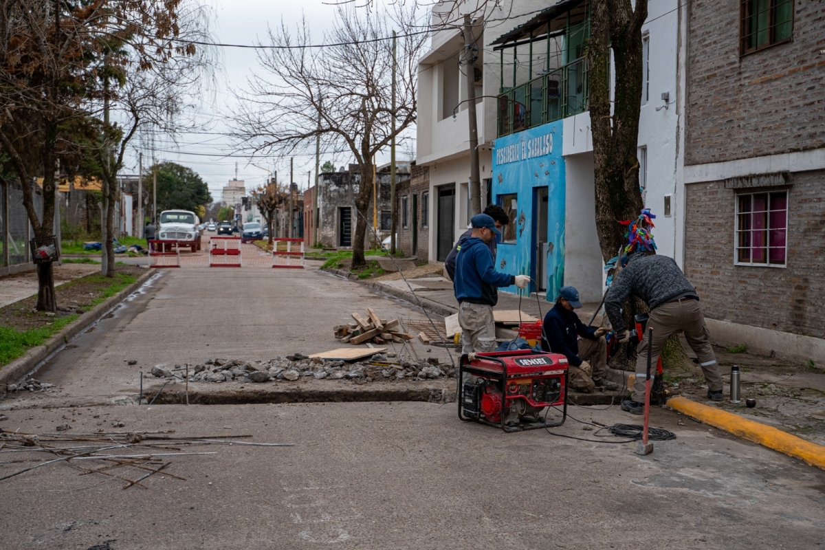 Se reconstruyó parte del desagüe pluvial de la Cuenca Sur para recomponer su seguridad estructural